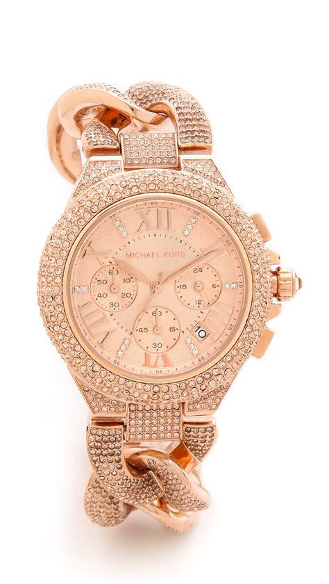 michael kors camille glitz watch rose gold|Michael Kors Watch camille.